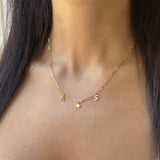 Paper Clip Link Custom Charm Necklace
