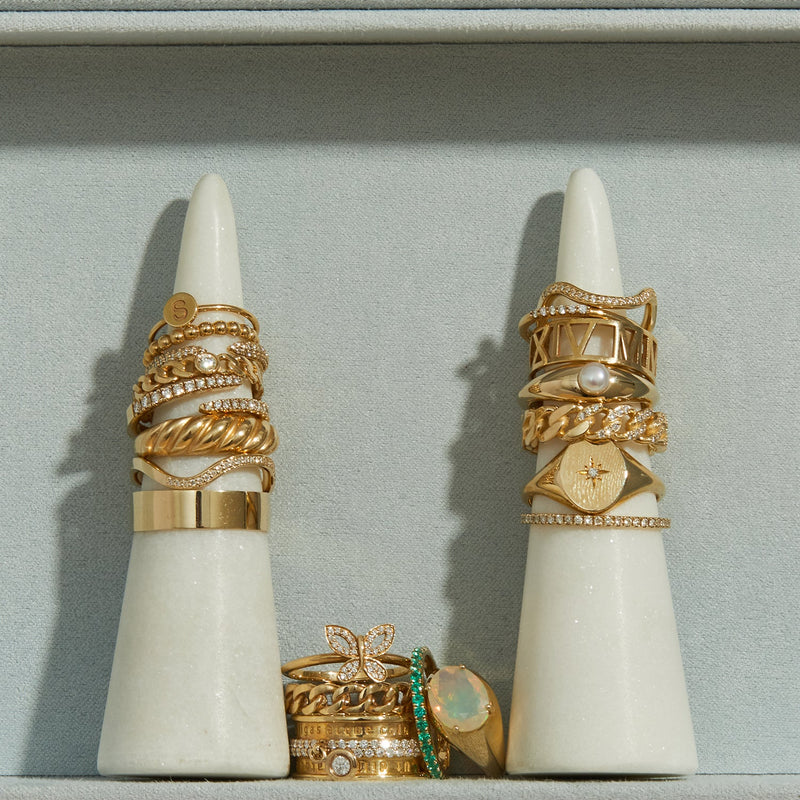 Diamond Wave Ring