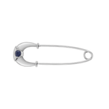 Kids Blue Sapphire Horseshoe Pin