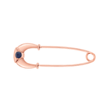 Kids Blue Sapphire Horseshoe Pin