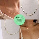 Golden Astoria – Collier Signature à Initiales Latérales