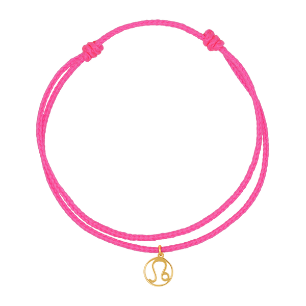 Zodiac Charm Cord Bracelet