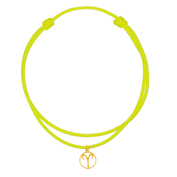 Zodiac Charm Cord Bracelet