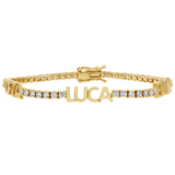 Custom Diamond Name Tennis Bracelet