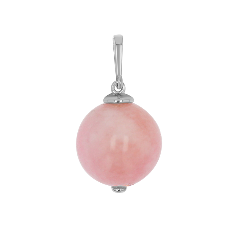 Pink Jade Gumball Charm