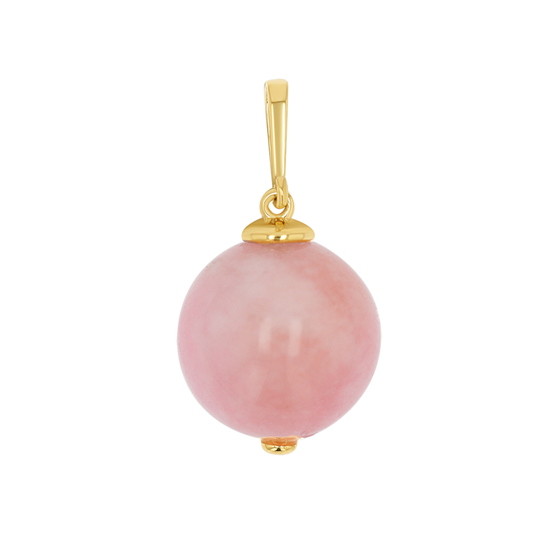Pink Jade Gumball Charm