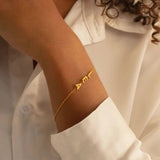 Golden Astoria – Bracelet personnalisé en plaqué or