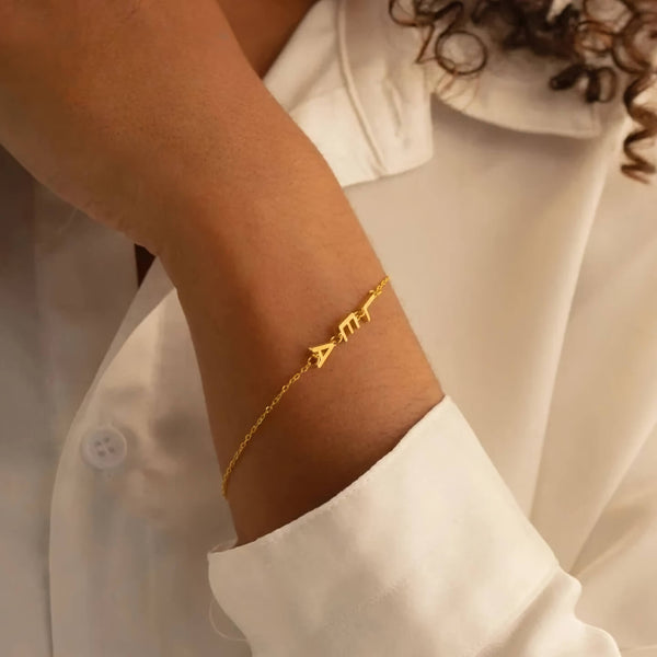 Golden Astoria – Bracelet personnalisé en plaqué or