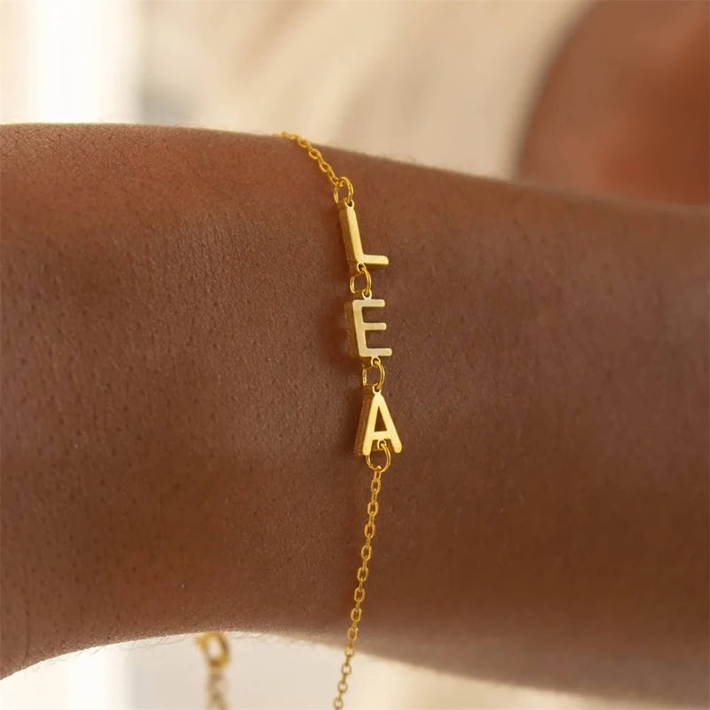 Golden Astoria – Bracelet personnalisé en plaqué or