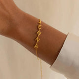 Golden Astoria – Bracelet personnalisé en plaqué or