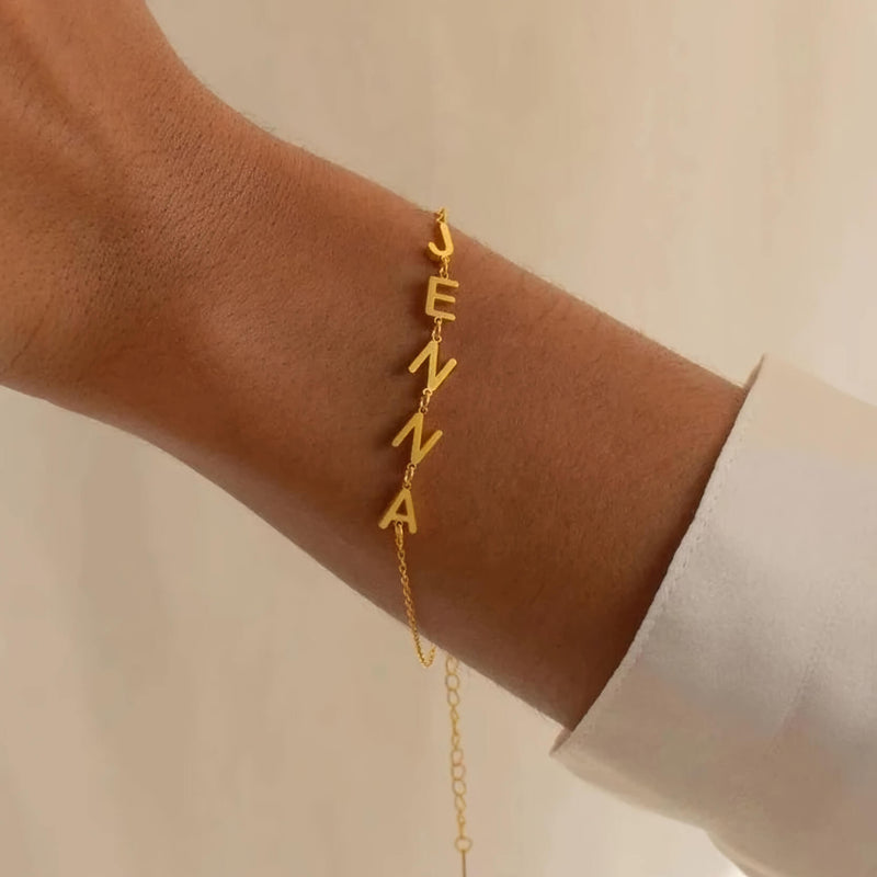 Golden Astoria – Bracelet personnalisé en plaqué or