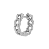 Cuban Link Huggies Hoop Earrings