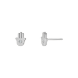Kids Hamsa Diamond Stud Earrings