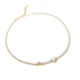 Golden Astoria – Collier Signature à Initiales Latérales