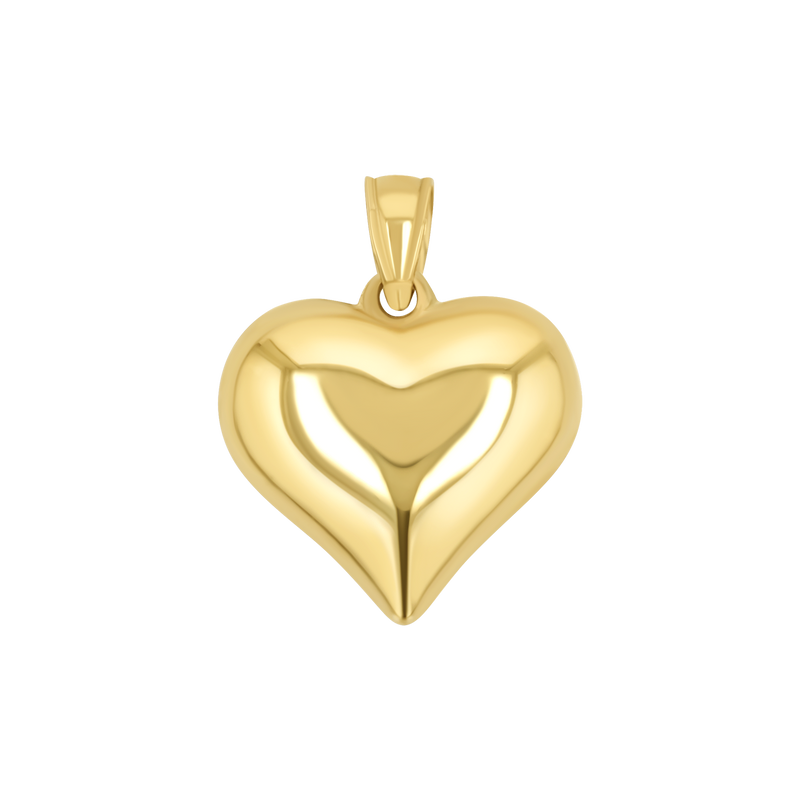 Grand Puff Heart Charm