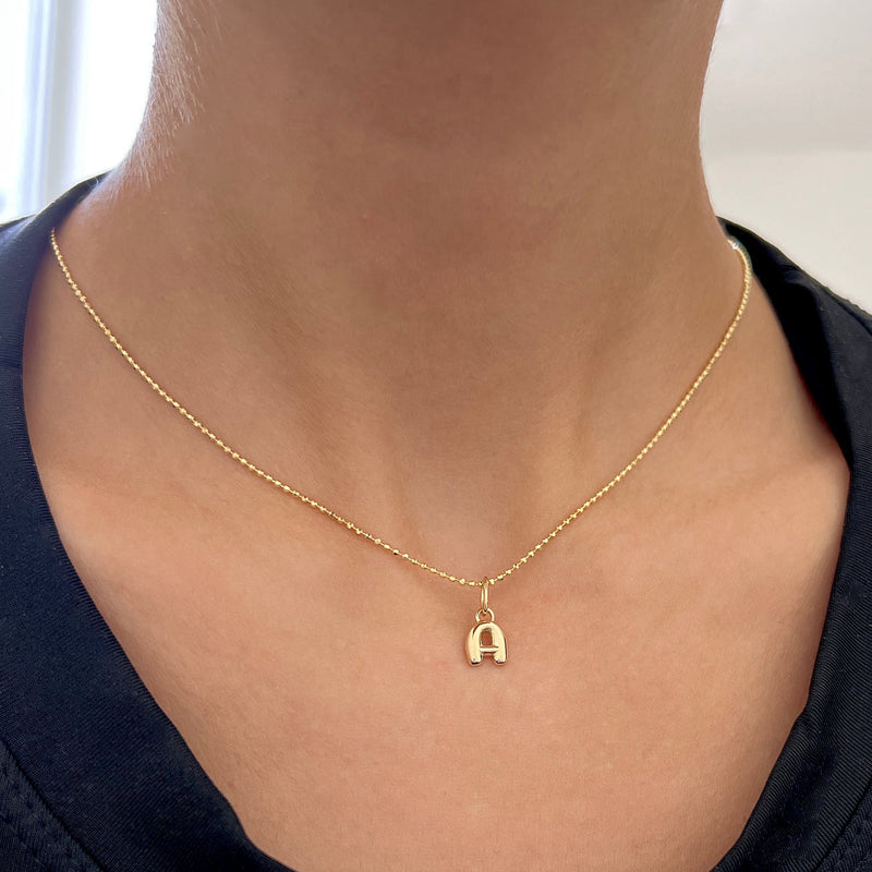 Puff Letter Charm