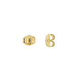 14K Solid Gold Earring Back