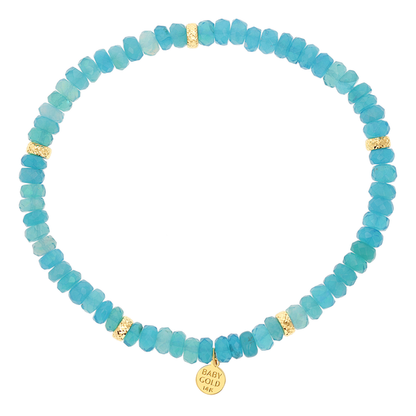 Paraiba Opal Stretch Bead Bracelet