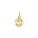 Diamond Happy Face Charm