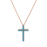 Turquoise Cross Necklace