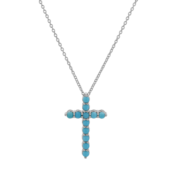 Turquoise Cross Necklace