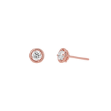 Round Diamond Stud Earrings