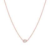 Pear Diamond Solitaire Necklace