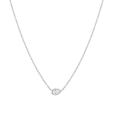 Pear Diamond Solitaire Necklace
