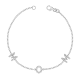 Diamond Spaced MOM Bracelet