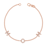 Diamond Spaced MOM Bracelet