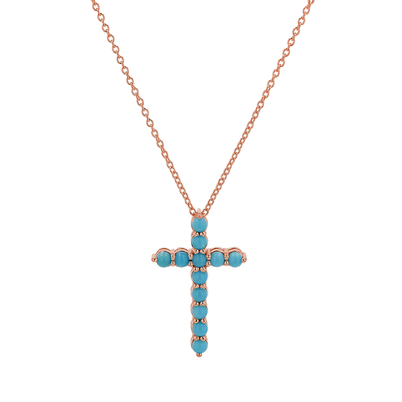 Turquoise Cross Necklace