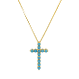 Turquoise Cross Necklace