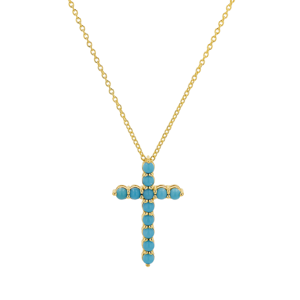 Turquoise Cross Necklace