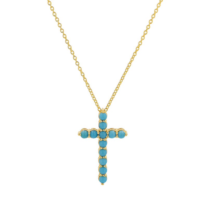 Turquoise Cross Necklace