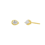 Pear Diamond Stud Earrings