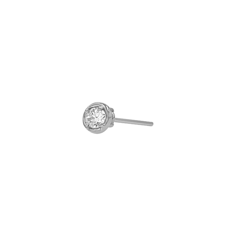 Oval Diamond Stud Earrings