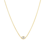 Marquise Diamond Solitaire Necklace