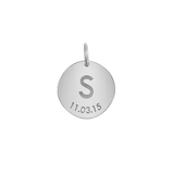 Engravable Initial & Date Charm