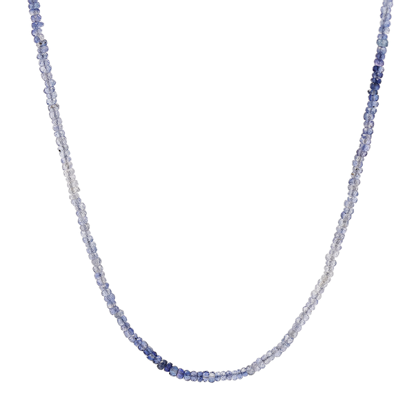 Gradient Blue Sapphire Beaded Necklace