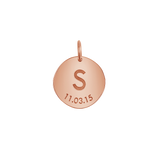 Engravable Initial & Date Charm