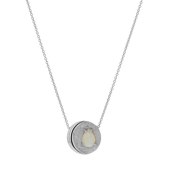 Opal Moon Necklace