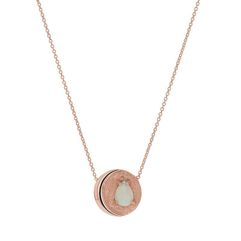 Opal Moon Necklace