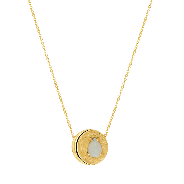 Opal Moon Necklace