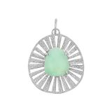 Chrysoprase Medallion Charm