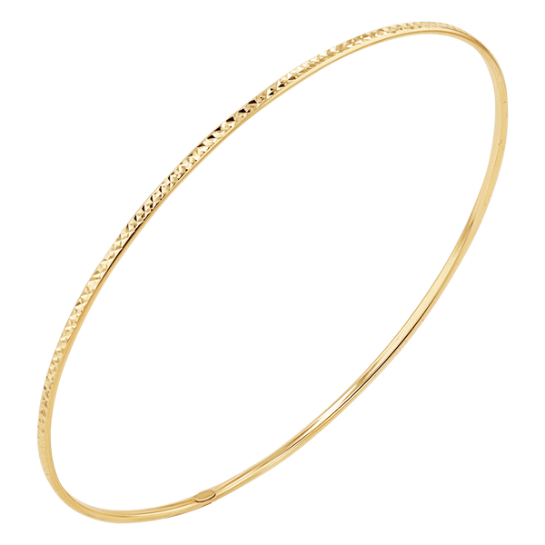 Diamond Cut Wire Bangle