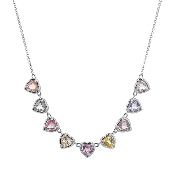 Sapphire Heart Strand Necklace