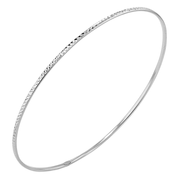 Diamond Cut Wire Bangle