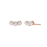 Pearl Trio Stud Earrings
