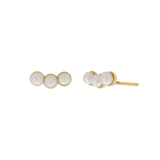 Pearl Trio Stud Earrings