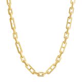 Beveled Link Statement Chain Necklace